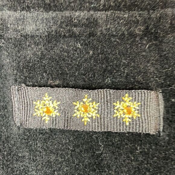 Vintage Catalina Jogging Suit Sweat Suit Velvet Size Medium Black Gold 2 piece - Picture 4 of 11